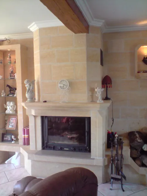 Maconnerie cheminé intérieur